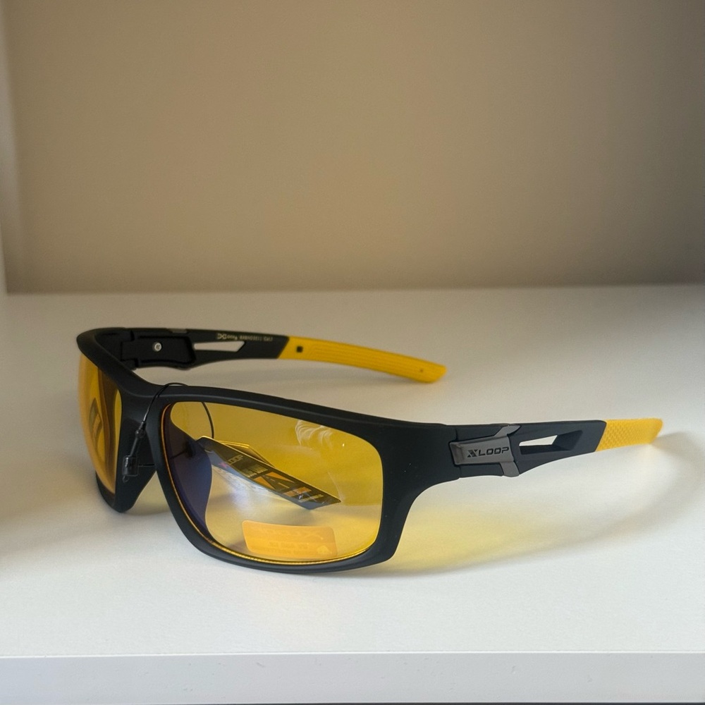 XLoop Black and Yellow Sunglasses